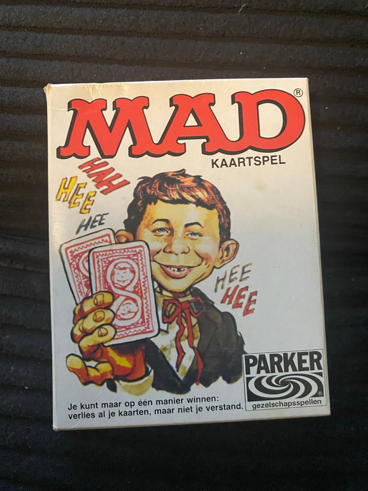 Mad compleet vintage kaartspel, Drie of vier spelers, Ophalen of Verzenden, Gebruikt