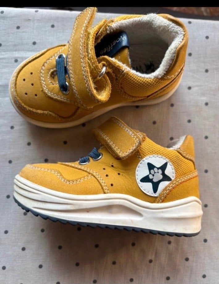 Woeffies leren sneakers maat 20 - Zo goed als nieuw, Verzenden, Zo goed als nieuw, Jongetje of Meisje, Schoentjes