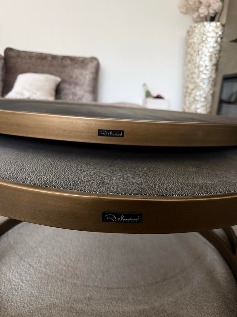 Richmond Interiors Salontafels Bloomville rond, Ophalen, Rond, 50 tot 100 cm, Zo goed als nieuw