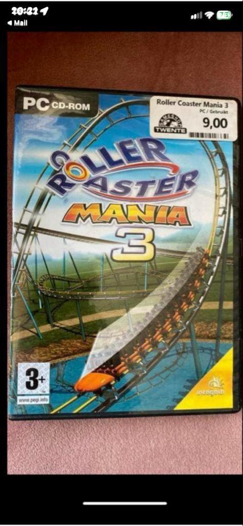 RollerCoaster Mania 3 PC CD-ROM -  Simulatie, Gebruikt, 1 speler, Ophalen of Verzenden, Vanaf 3 jaar