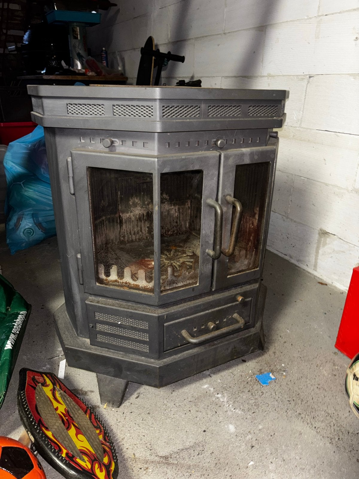 Robuuste Kachel- helex stoere bink 7,5kw -voor Mancave -, Huis en Inrichting, Ophalen, Gebruikt, Houtkachel, Vrijstaand