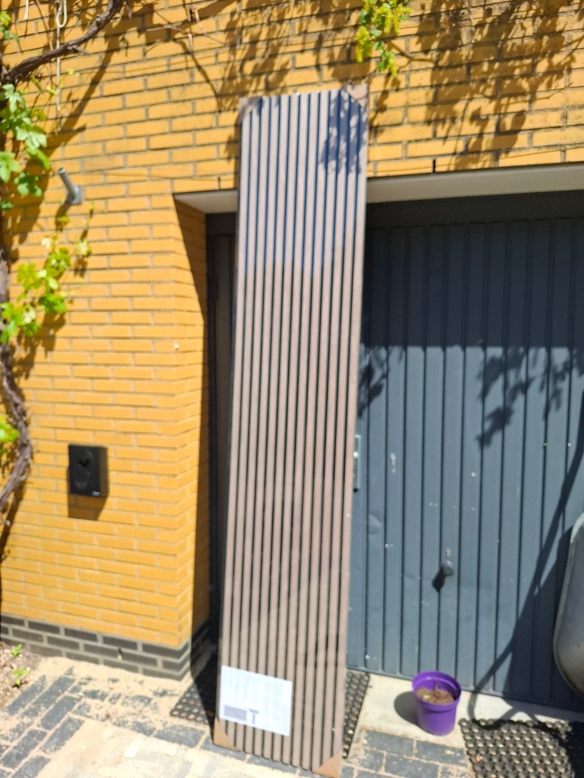 2 nieuwe Akoestische wandpanelen walnoot 260 x 53 cm, Ophalen, Nieuw