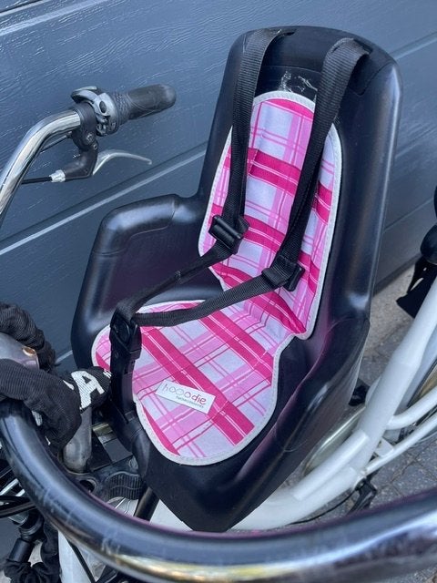 Bobike voorzitje met windscherm en voetsteuntjes, Fietsen en Brommers, Fietsaccessoires | Fietsstoeltjes, Ophalen, Voorzitje, 0 t/m 13 kg