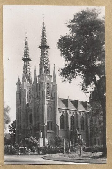 Oude Ansichtkaart Batavia Kathedraal - Katholiek Thuisfront, Ophalen of Verzenden, 1920 tot 1940, Ongelopen, Buiten Europa