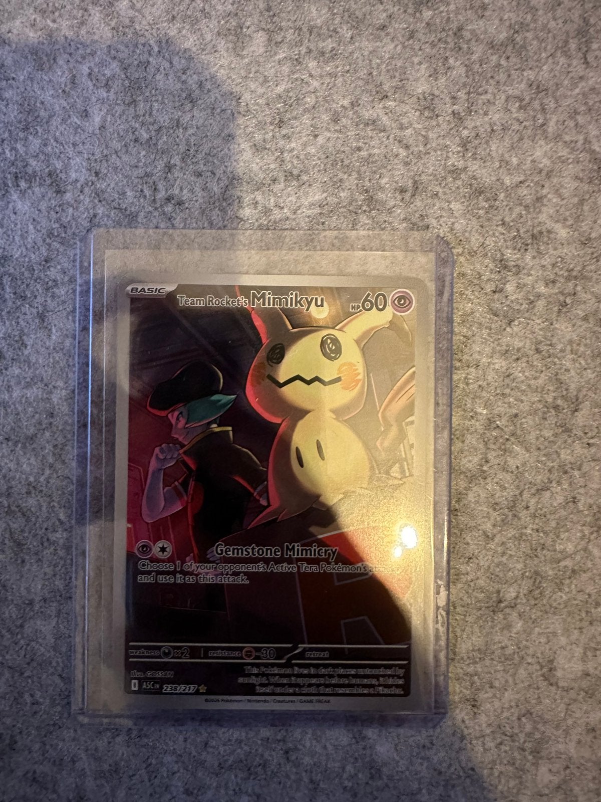 Pokemon Team Rocket’s Mimikyu, Ophalen of Verzenden, Zo goed als nieuw