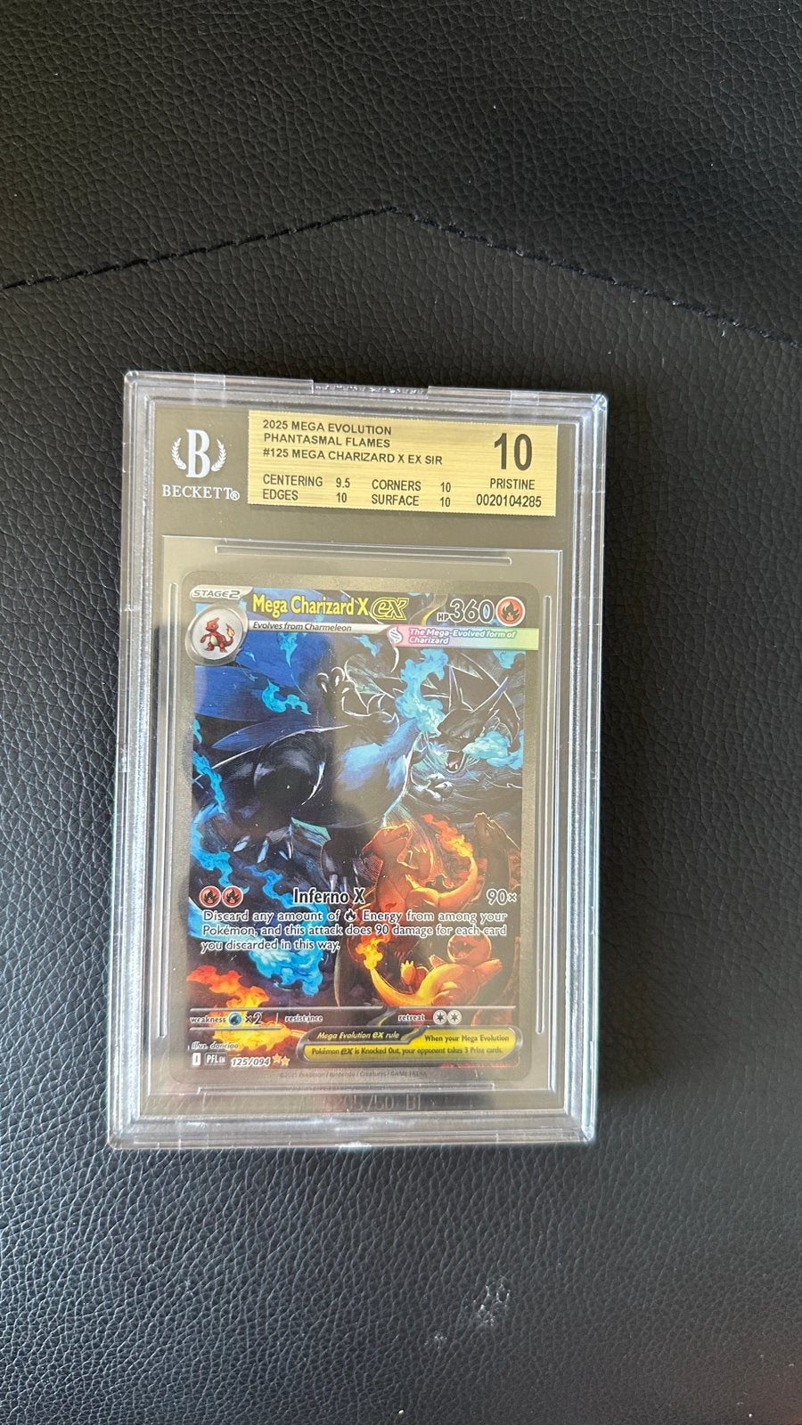 Pokemob Mega Charizard X EX SIR 125/108 - Beckett BGS 10, Ophalen, Nieuw, Losse kaart