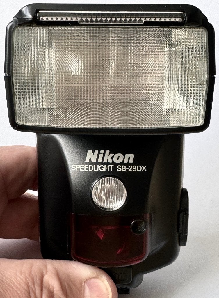 Nikon Speedlight SB-28DX, incl. extra accessoires, Audio, Tv en Foto, Nikon, Gebruikt, Externe flitser, TTL