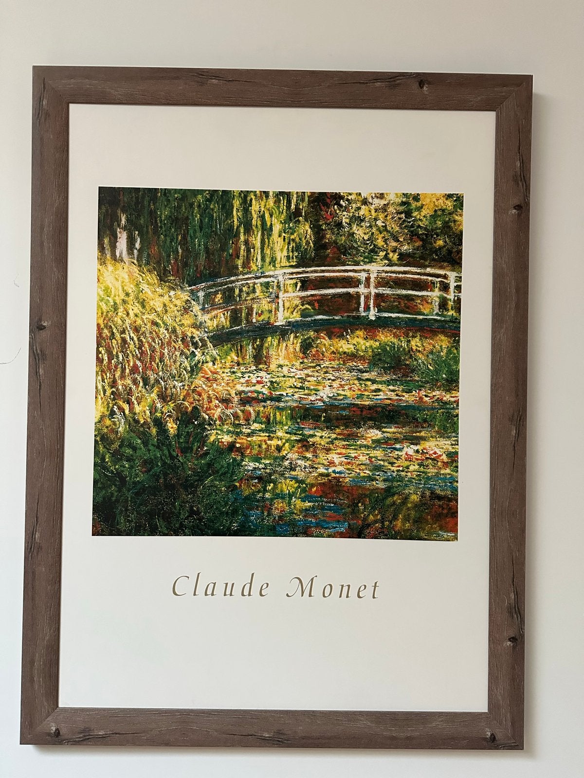 Set van 4 Claude Monet posters in lijst, Antiek en Kunst, Impressionistisch, Landschap, Print, Papier