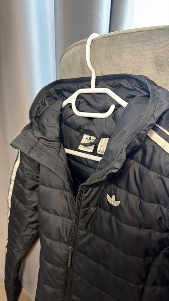 Adidas Jas, Kleding | Dames, Ophalen of Verzenden, Zo goed als nieuw, Maat 34 (XS) of kleiner, Zwart
