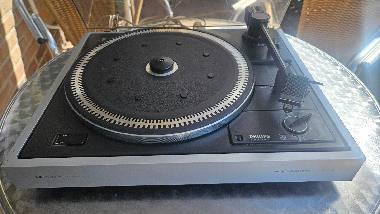 Philips platenspeler type 406 met nieuwe naald en snaar, Philips, Automatisch, Ophalen of Verzenden, Zo goed als nieuw