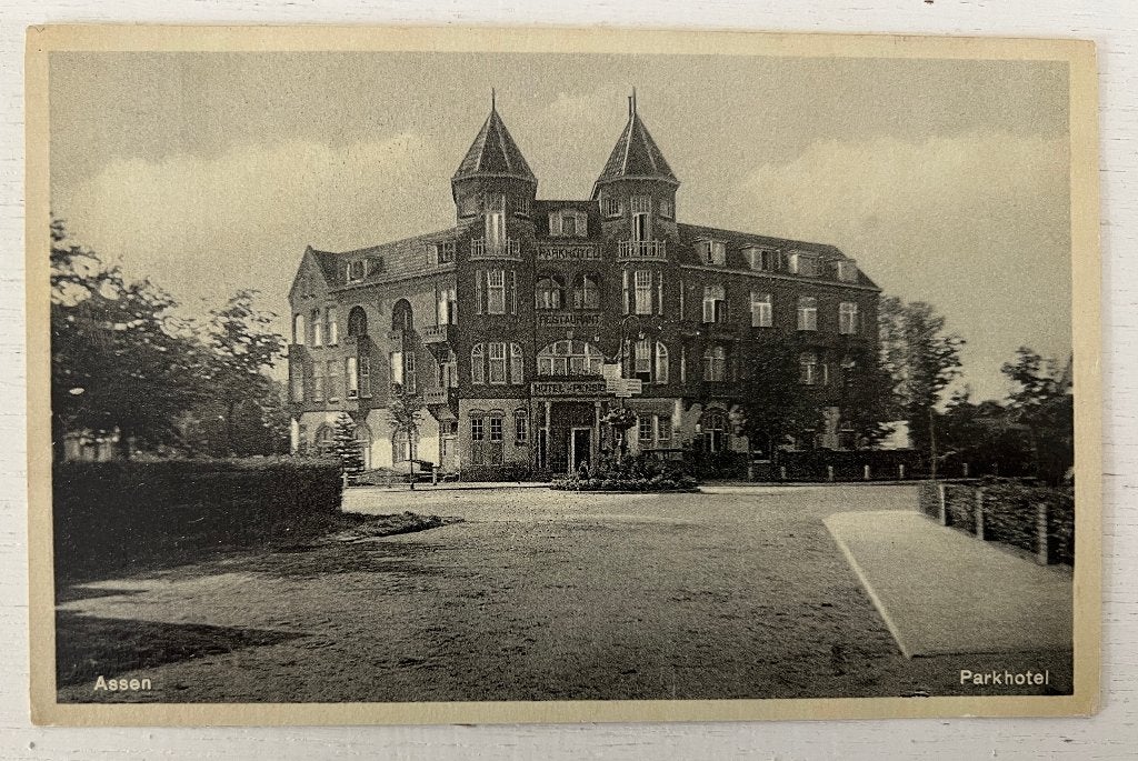 Oude Ansichtkaart  -  Assen - Parkhotel, Verzamelen, Ansichtkaarten | Nederland, Ophalen of Verzenden, Voor 1920, Ongelopen, Drenthe