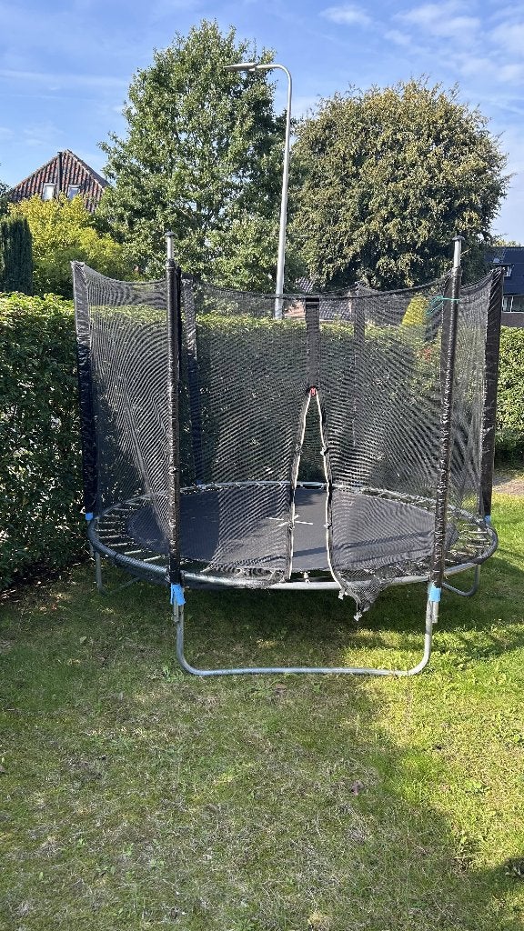 Trampoline met zijnet - 244cm doorsnede, Ophalen, Gebruikt
