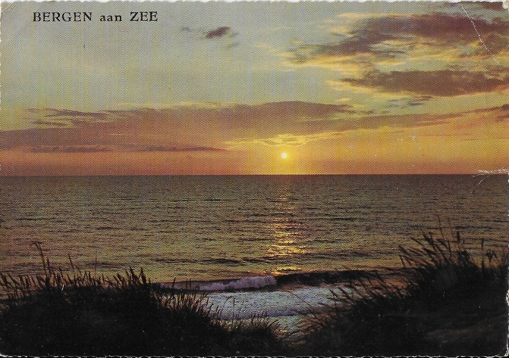 Sus68 ongelopen ansichtkaart bergen aan zee, Ophalen of Verzenden, 1980 tot heden, Ongelopen, Noord-Holland