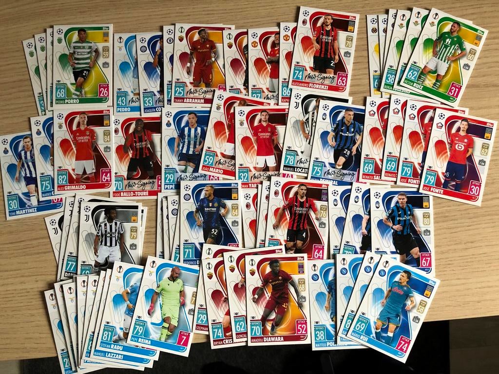Topps Match Attax CL 2022 zeldzame UPDATE kaarten, Ophalen of Verzenden, Nieuw, Meerdere plaatjes