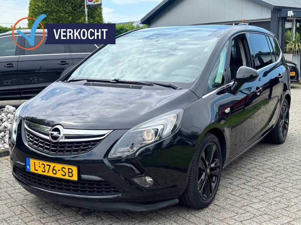 Opel Zafira Tourer 1.4 Turbo Sport 2012 Zwart Panodak, Auto's, Opel, 1513 kg, Euro 5, Electronic Stability Program (ESP), Gebruikt