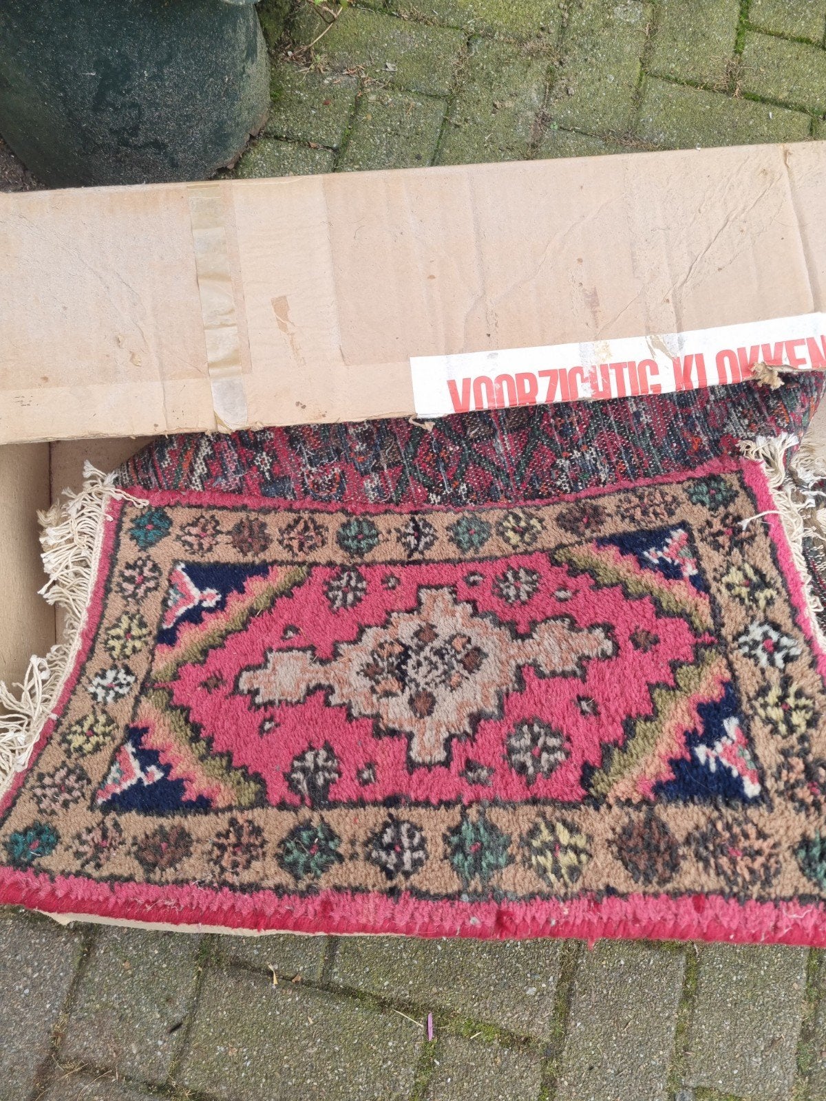 Perzische tafelloper - Handgeknoopt - Wol - 40x60 cm, Ophalen, Minder dan 50 cm, Gebruikt, 50 tot 100 cm