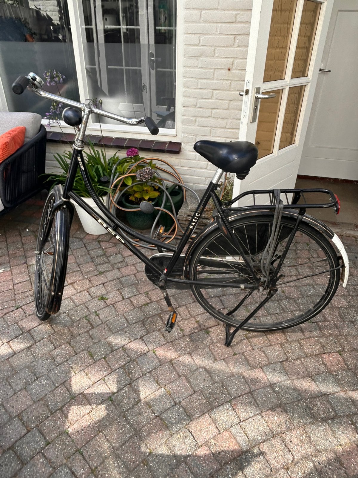 Omafiets, Ophalen, Gebruikt, Terugtraprem