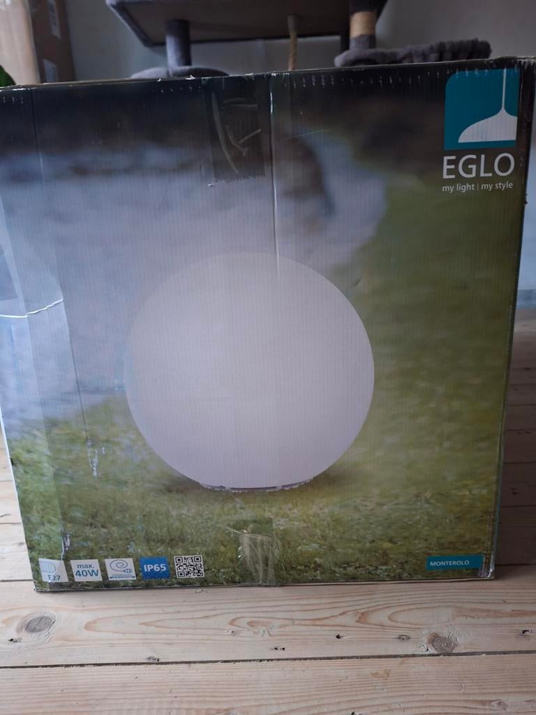 Eglo Monterolo bollamp 50 cm, Tuin en Terras, Ophalen, Minder dan 50 watt, Wandlamp, Nieuw