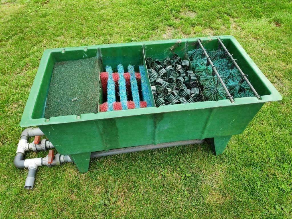 vijver leuk 4 kamerfilter met inhoud koopje leegverkoop, Ophalen, Gebruikt, Vijverfilter