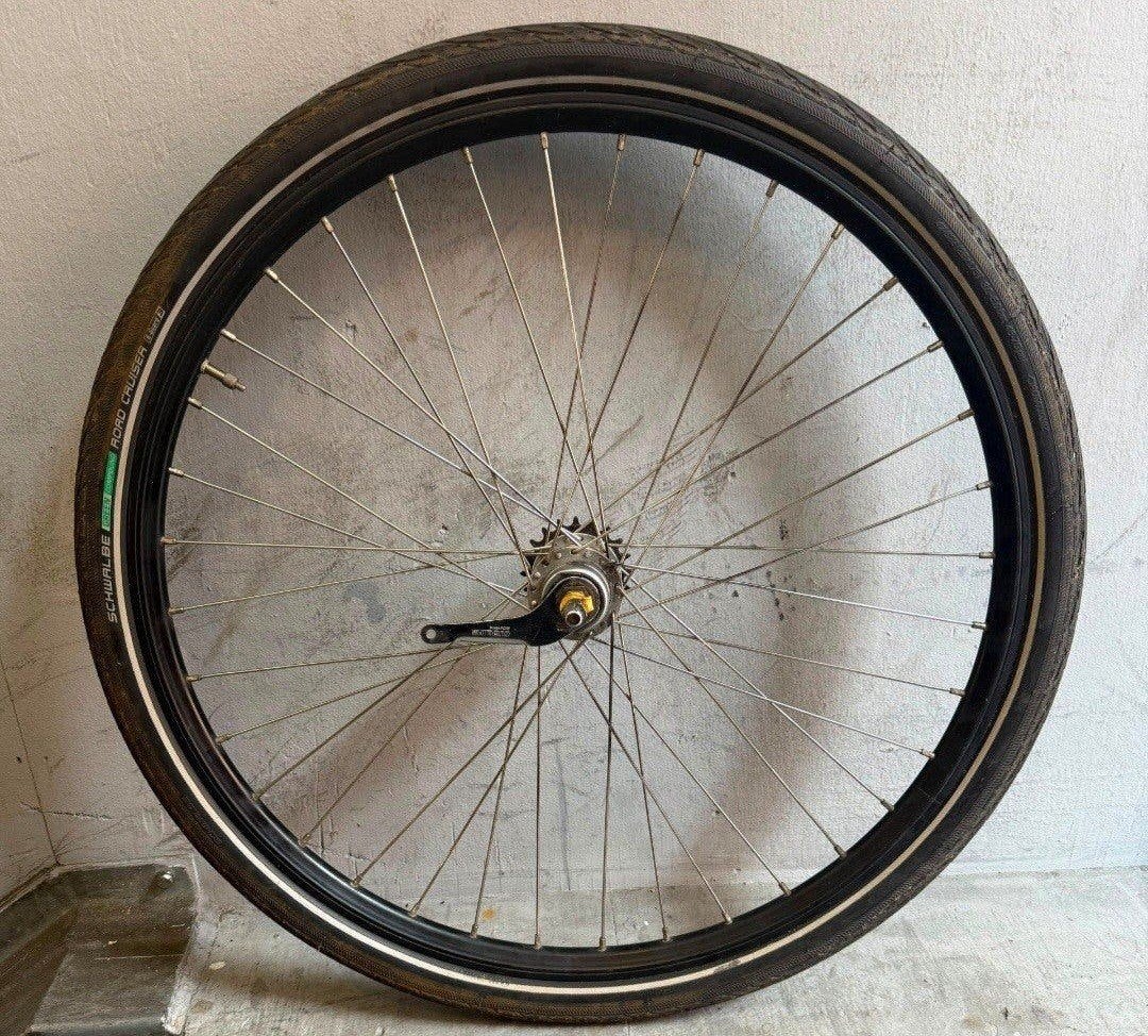 achterwiel 28 inch met terugtraprem en 3 versnellingen, Fietsen en Brommers, Shimano Nexus, Zo goed als nieuw, Aluminium, Stadsfiets