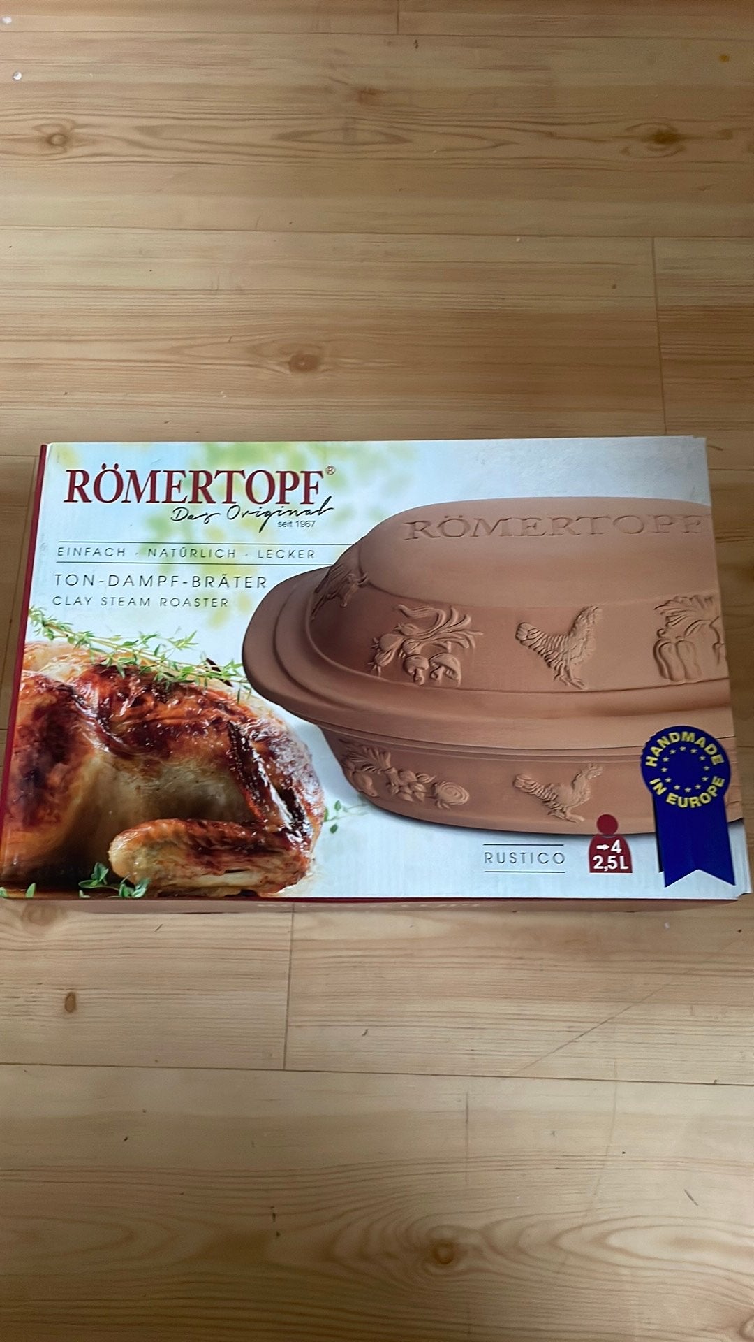 Nieuw! Romertopf rustico 2,5l, Beige, Overige typen, Nieuw, Ophalen of Verzenden