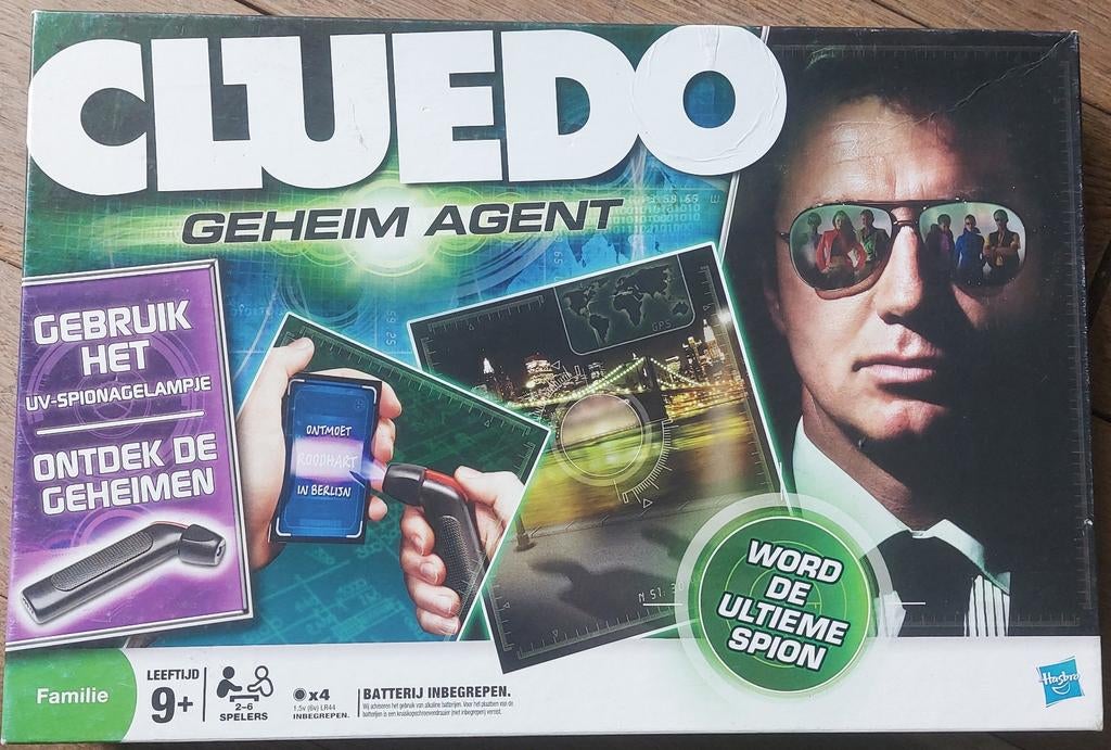 Cluedo Geheime Agent Bordspel - Word de Ultieme Spion!, Vijf spelers of meer, Ophalen of Verzenden, Zo goed als nieuw, Hasbro