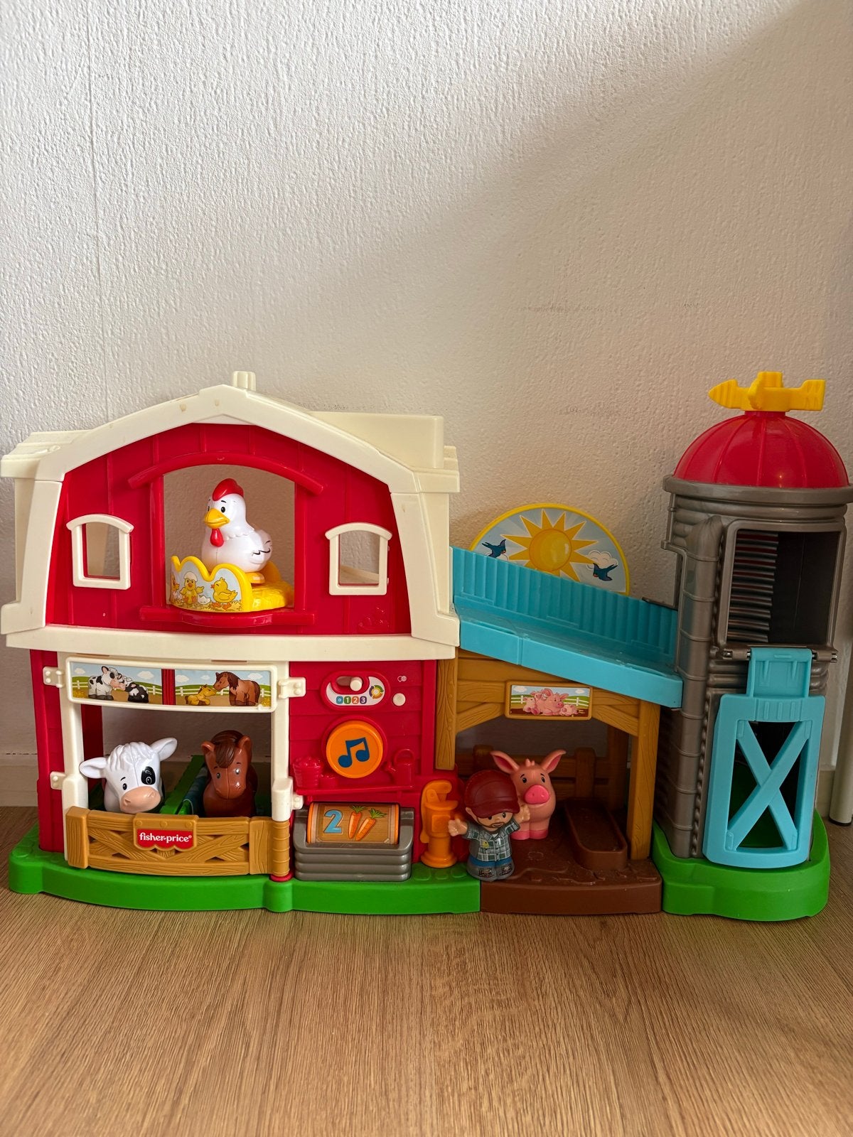 Fisher-Price Little People Boerderij Speelset met Geluid, Ophalen, Zo goed als nieuw, Speelset, Met geluid