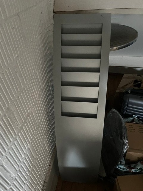 Metalen folder standaard, Ophalen, Zo goed als nieuw, Folder