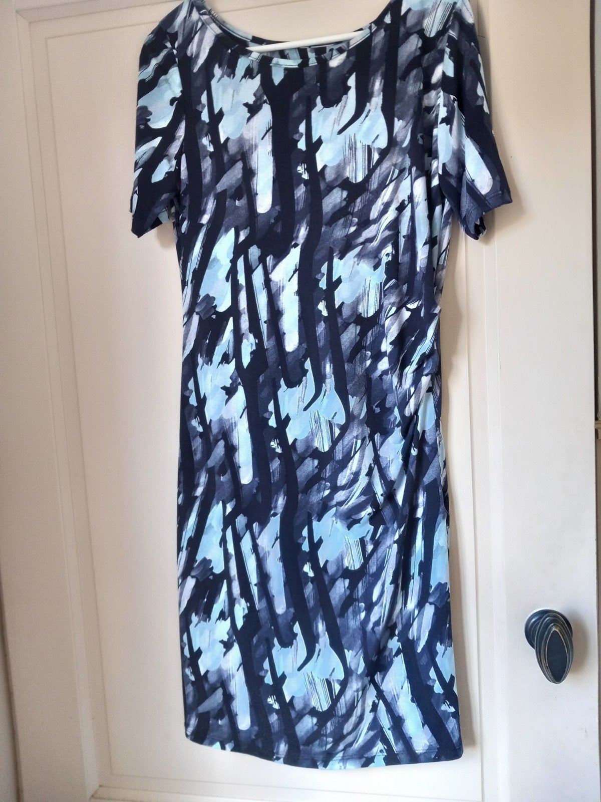 Fos Amsterdam mt L, Kleding | Dames, Jurken, Blauw, Maat 42/44 (L), FOS Amsterdam, Ophalen of Verzenden