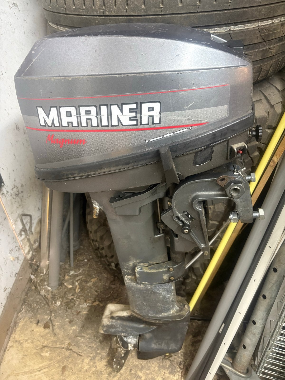 Mariner 10 pk langstaart tweetakt buitenboordmotor, Ophalen, Gebruikt, 5 tot 10 pk, Buitenboordmotor