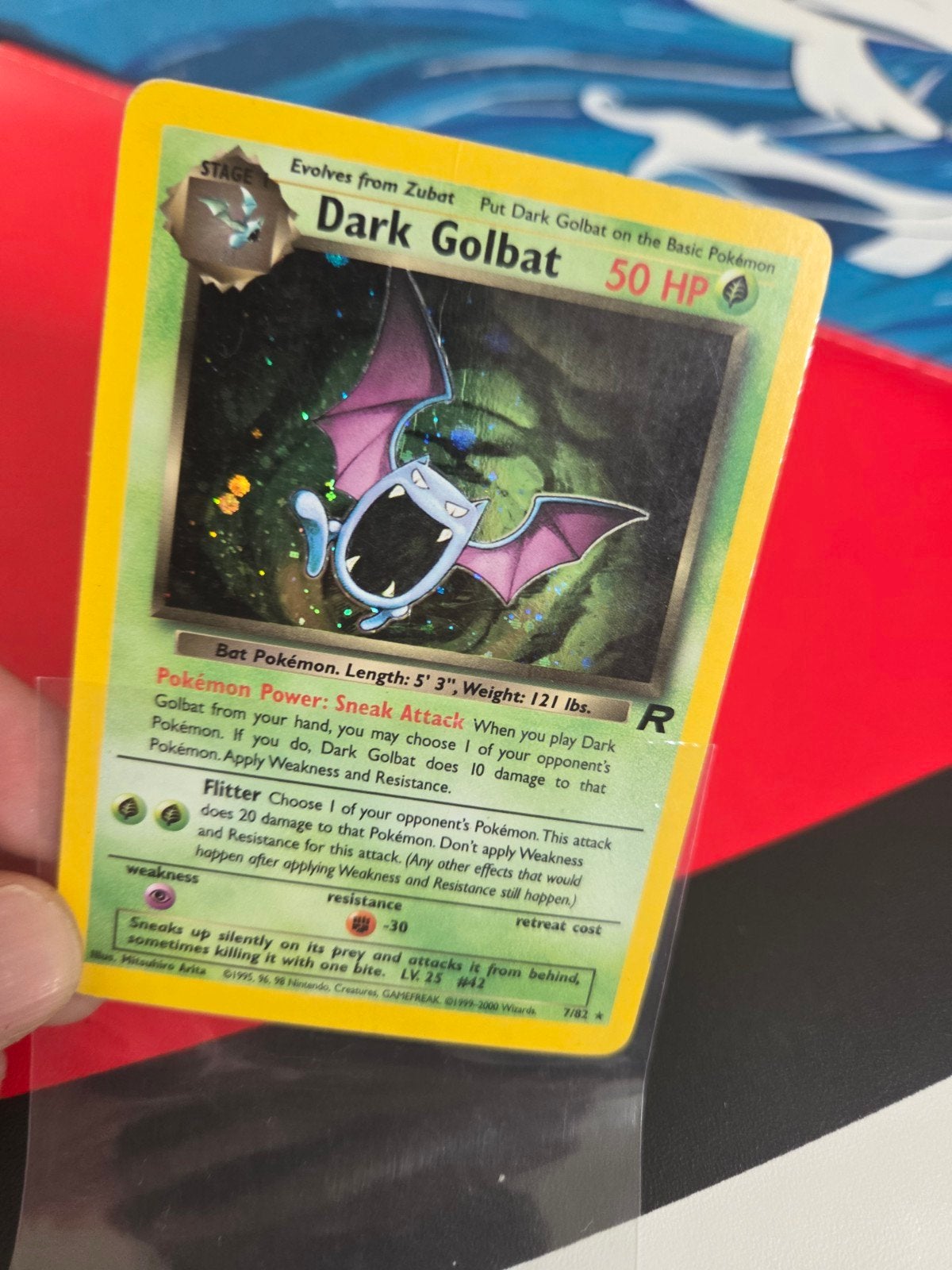 Dark Golbat Pokémon kaart (7/82) - Team Rocket Set, Hobby en Vrije tijd, Verzamelkaartspellen | Pokémon, Ophalen of Verzenden