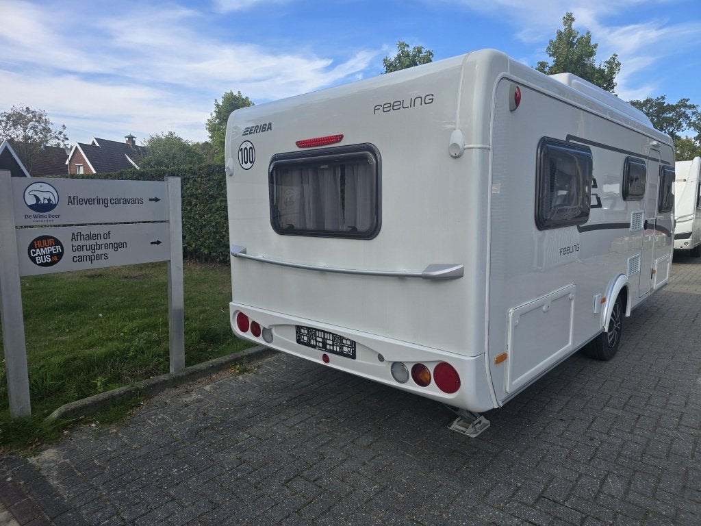 Eriba Feeling 442 met slaapdak, Caravans en Kamperen, Overige typen, Schokbreker, Bedrijf, Treinzit