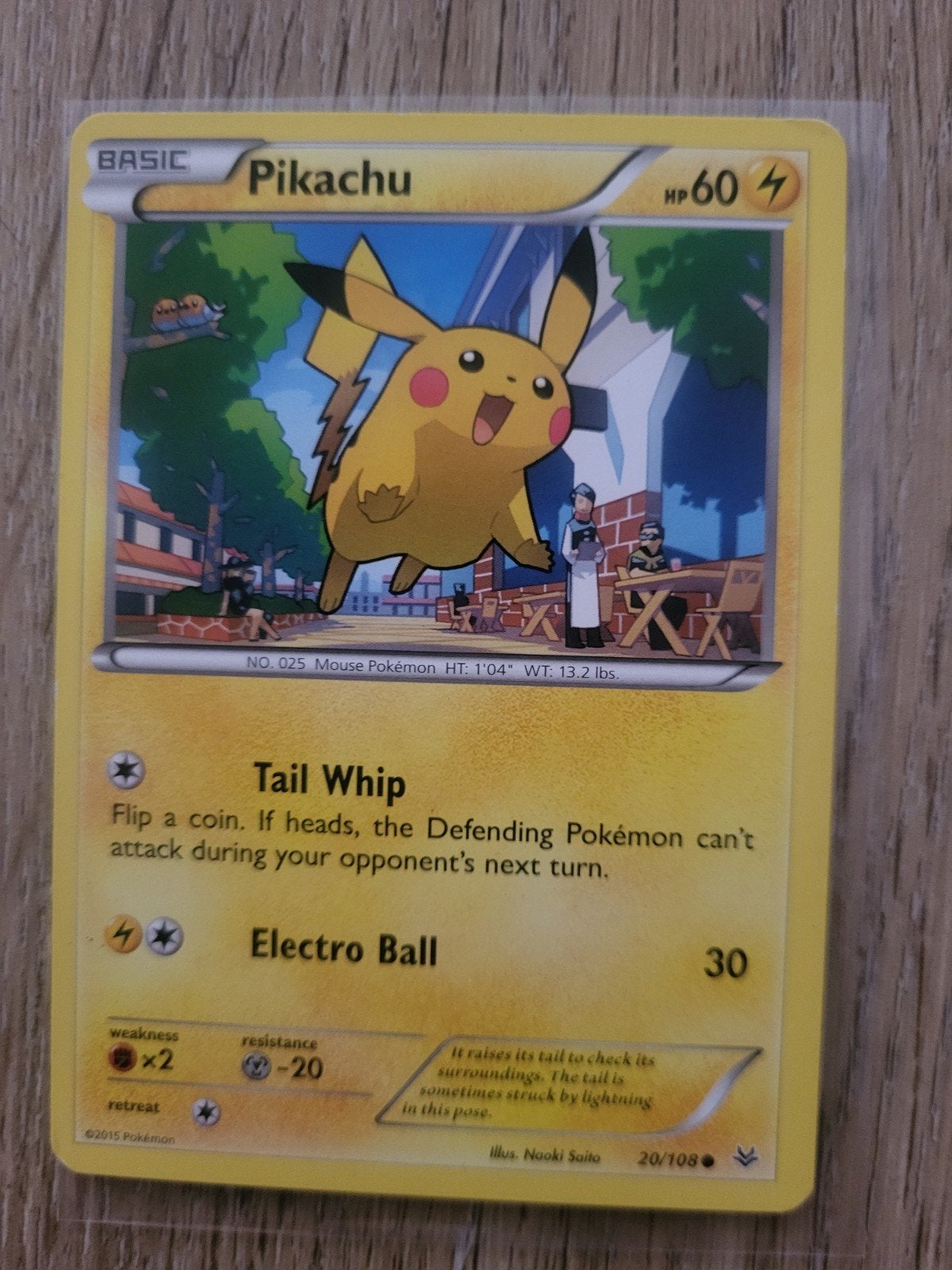 Pokemon kaart pikachu uit 2016, Hobby en Vrije tijd, Verzamelkaartspellen | Pokémon, Ophalen of Verzenden, Gebruikt, Losse kaart