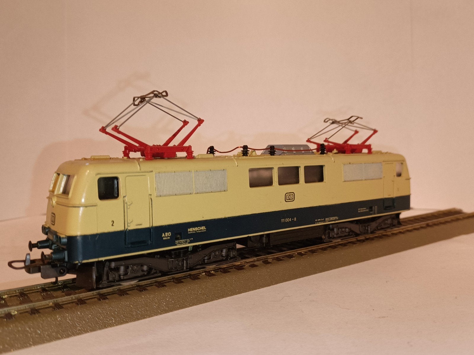 Lima H0 E-loc BR 111 DB (Oceaanblauw/Beige) – Rijdt prima, Ophalen, Gebruikt, Lima, Gelijkstroom