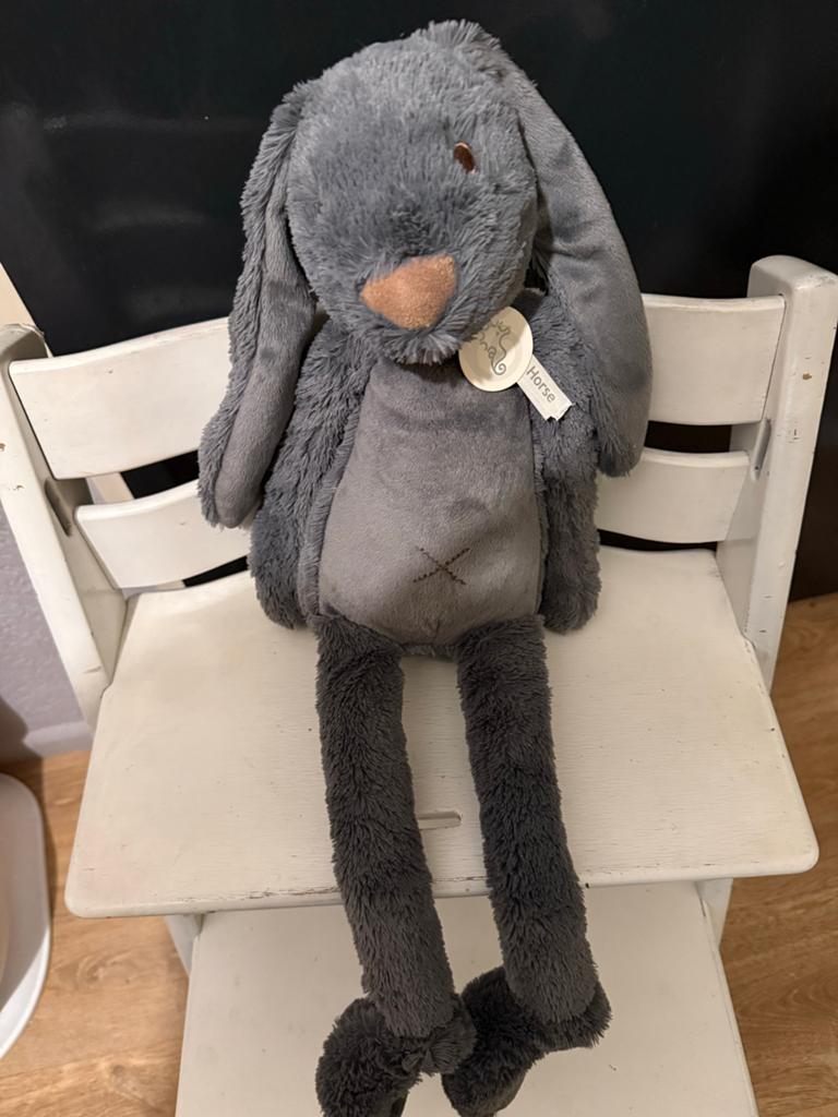 Nieuwe Happy Horse Konijn Knuffel Grijs, Kinderen en Baby's, Speelgoed | Knuffels en Pluche, Ophalen, Happy Horse, Grijs, Met label