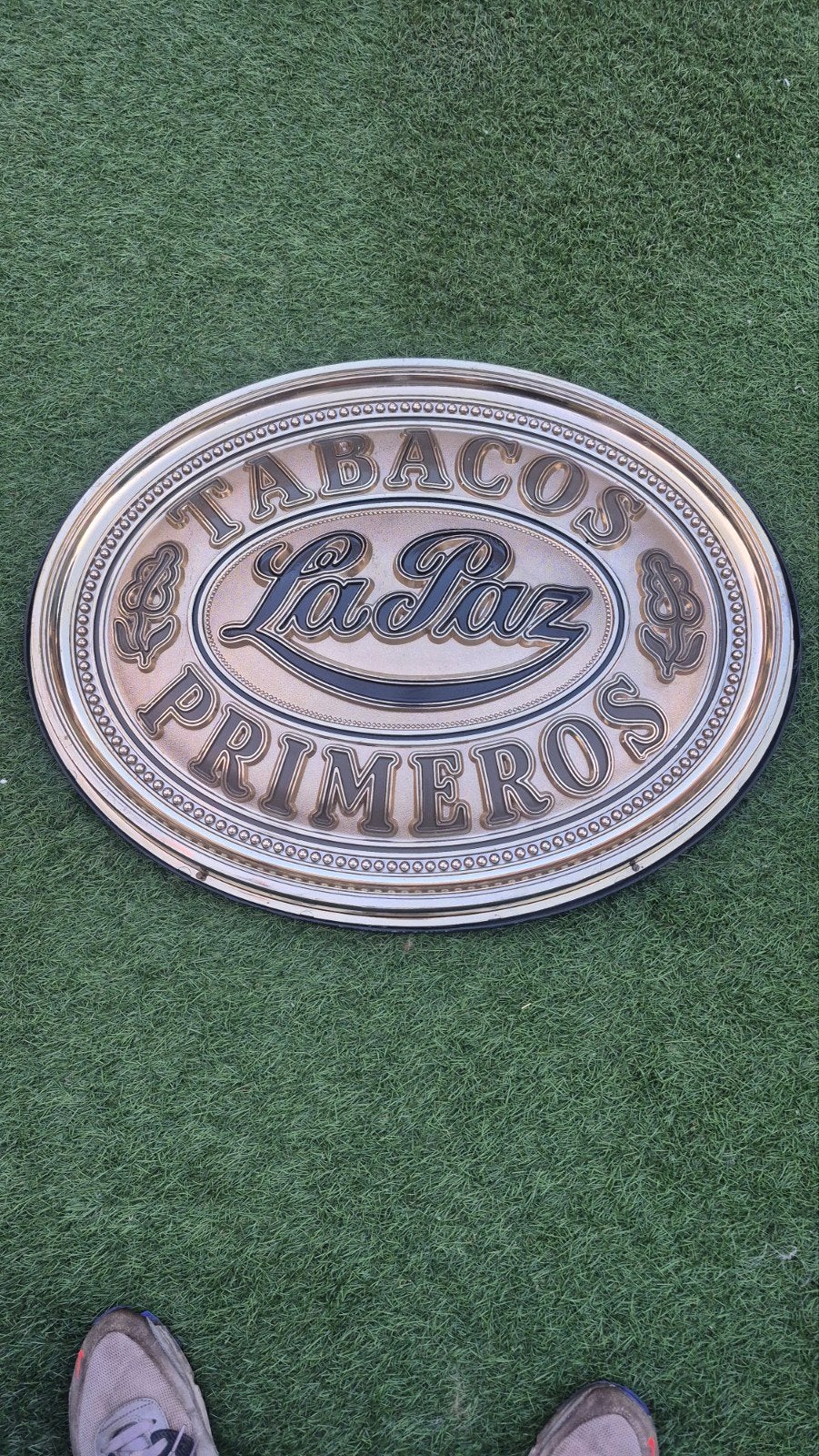 Vintage Tabacos La Paz Primeros Reclamebord, Verzamelen, Ophalen of Verzenden, Gebruikt