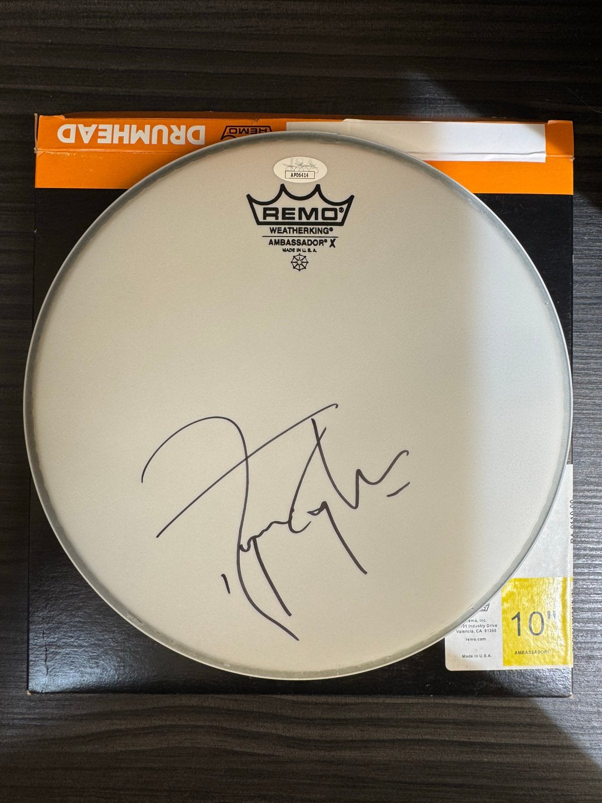 Handtekening Roger Taylor Queen drum, Ophalen of Verzenden, Zo goed als nieuw