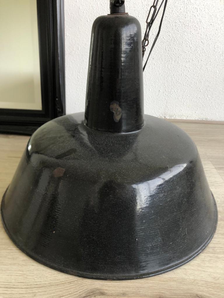 Antieke Industriële Lamp - 100 Jaar Oud uit Gouda, Antiek en Kunst, Antiek | Lampen, Ophalen of Verzenden