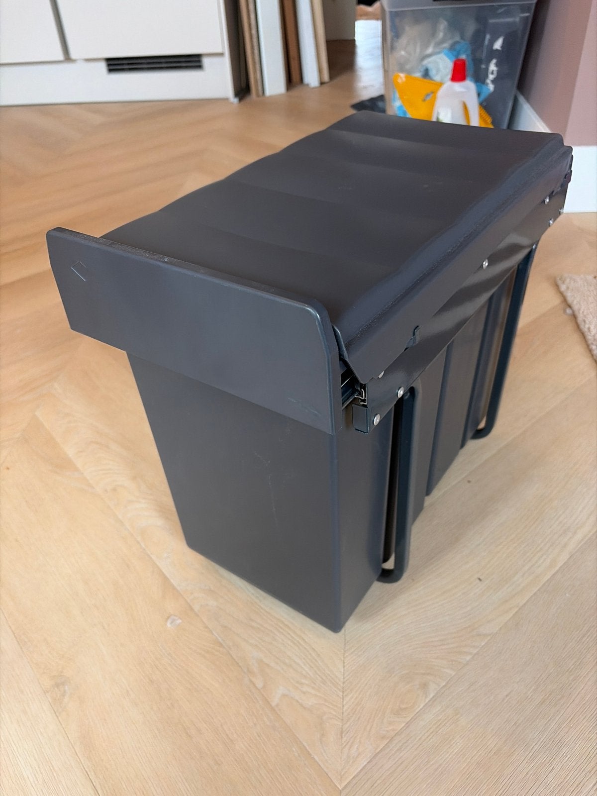 NIEUW Inbouwprullenbak (2 bakken) voor keuken (Nolte), 10 tot 20 liter, Ophalen, Zo goed als nieuw, Kunststof