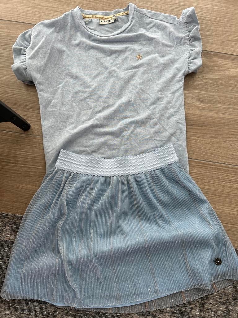 Like Flo setje, shirt en rokje maat 122-128, Ophalen of Verzenden, Zo goed als nieuw, Meisje, Setje