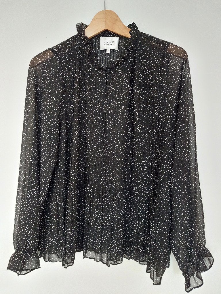 Second Female blouse, Maat 38/40 (M), Second Female, Zwart, Ophalen of Verzenden