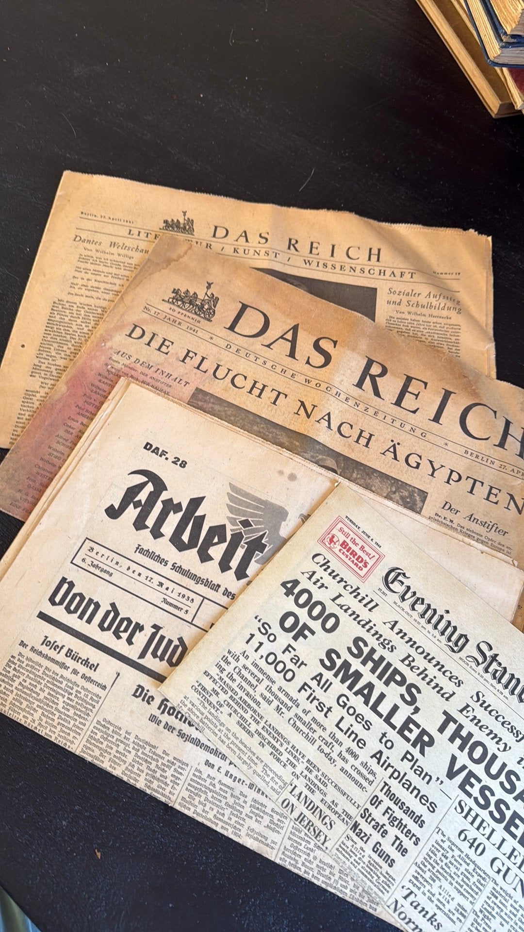 4x krant uit 1938/1941, Ophalen of Verzenden, Overige soorten, Duitsland, Boek of Tijdschrift