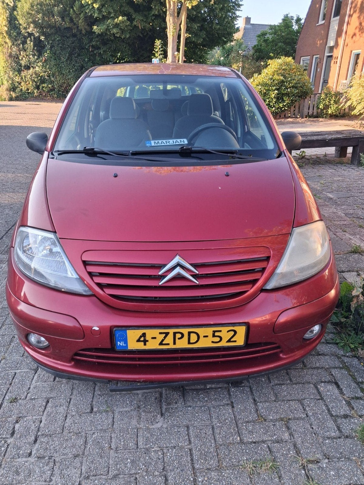 Citroën C3 1.4 I 2005 Rood, Auto's, Voorwielaandrijving, Handgeschakeld, Particulier, 1174 kg
