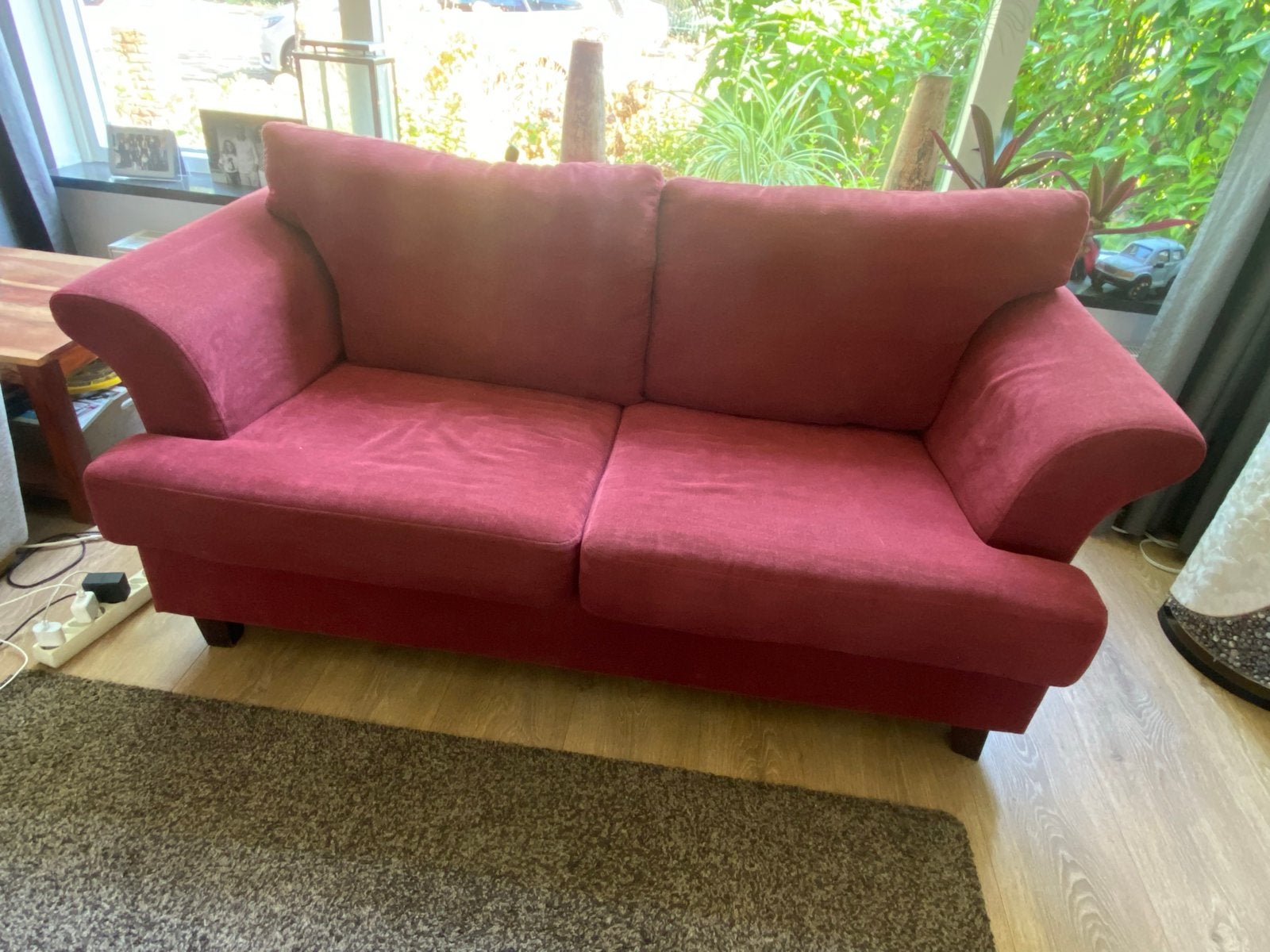 Twee zitsbank, 180 cm breed - Gratis af te halen, Ophalen, Gebruikt, 150 tot 200 cm, Tweepersoons