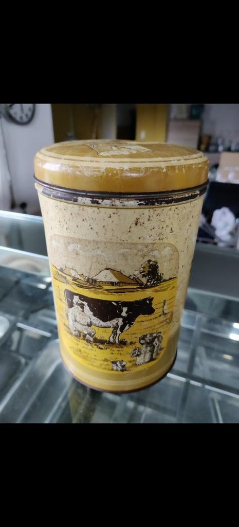 Vintage Melkbus / Koekblik met Boerderijtafereel, Ophalen of Verzenden