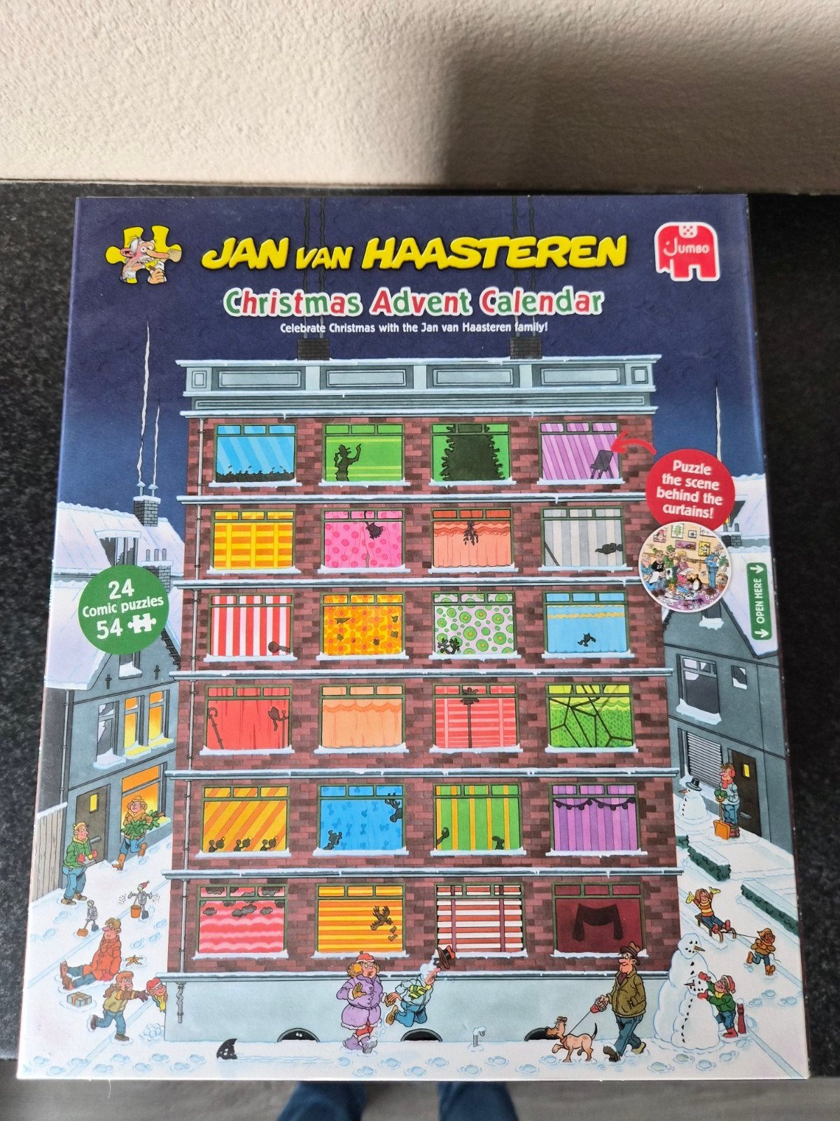 Advent kalender Van Haasteren., Ophalen of Verzenden, 500 t/m 1500 stukjes, Zo goed als nieuw, Legpuzzel