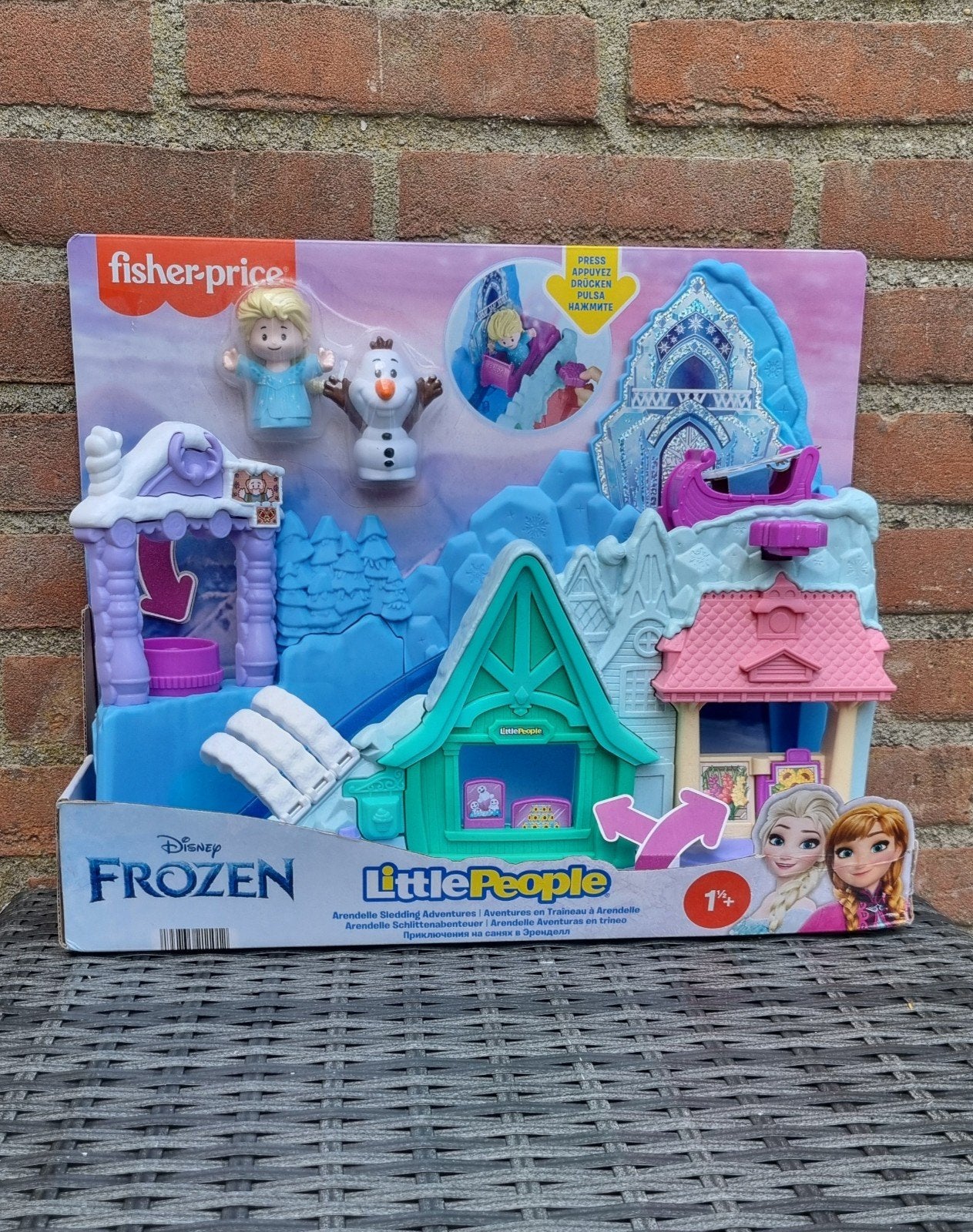 Fisher-Price Little People Frozen Arendelle Slee Avontuur, Ophalen of Verzenden, Nieuw, Speelset