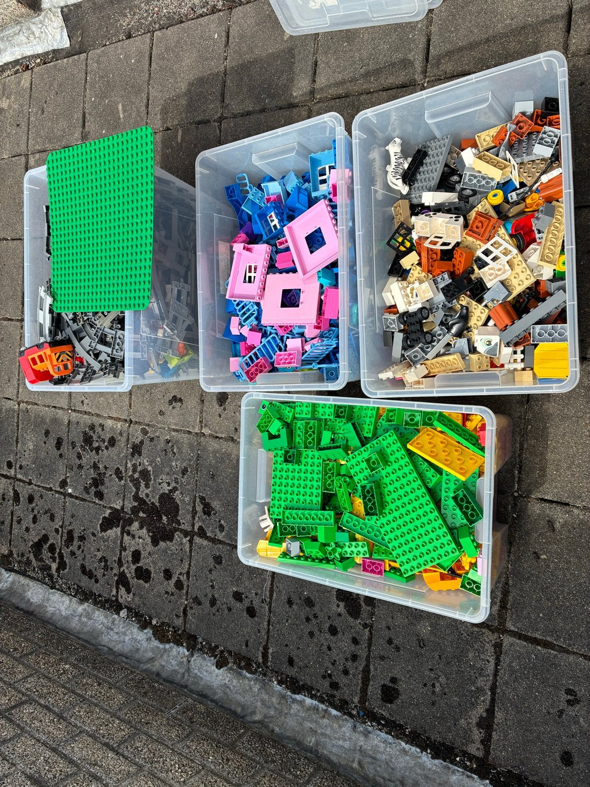 Grote partij diverse duplo bouwstenen en onderdelen, Kinderen en Baby's, Speelgoed | Duplo en Lego, Ophalen, Gebruikt, Inclusief extra onderdelen