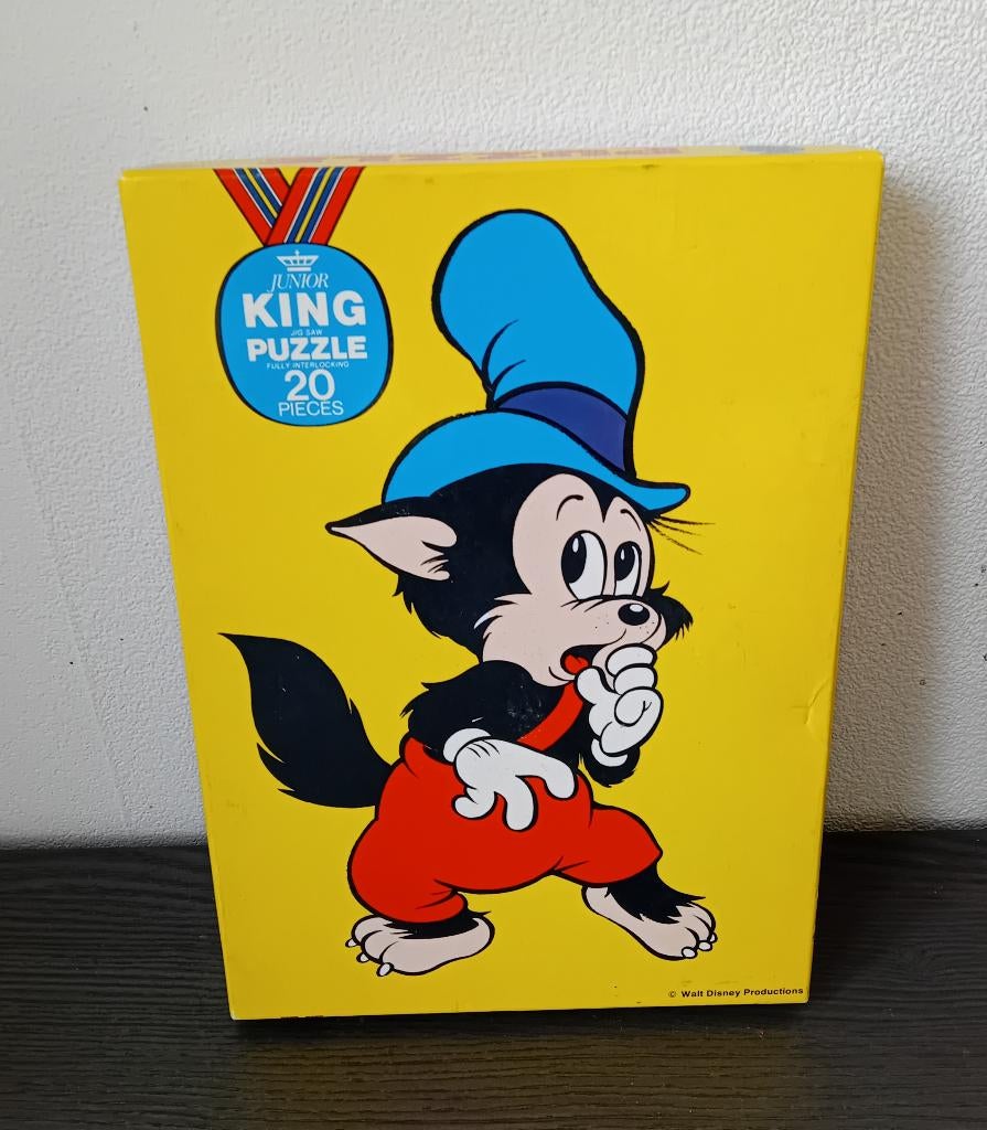 Junior King puzzel puzzle Wolfje Disney, Ophalen, Minder dan 500 stukjes, Zo goed als nieuw, Legpuzzel
