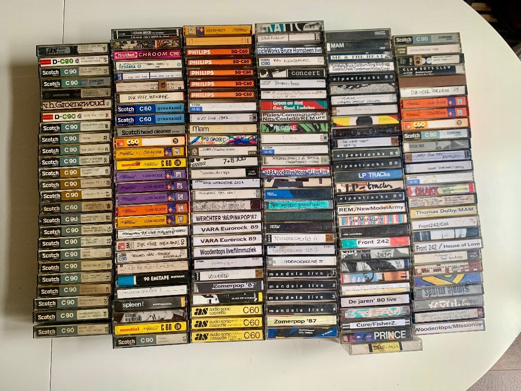 160 cassettebandjes, Gebruikt, Ophalen of Verzenden, Voorbespeeld, Pop